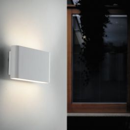 GAMMA ALUMINIUM WALL LIGHT WHITE 17X9X4 CM 2X5W 1080LM NATURAL LIGHT IP54