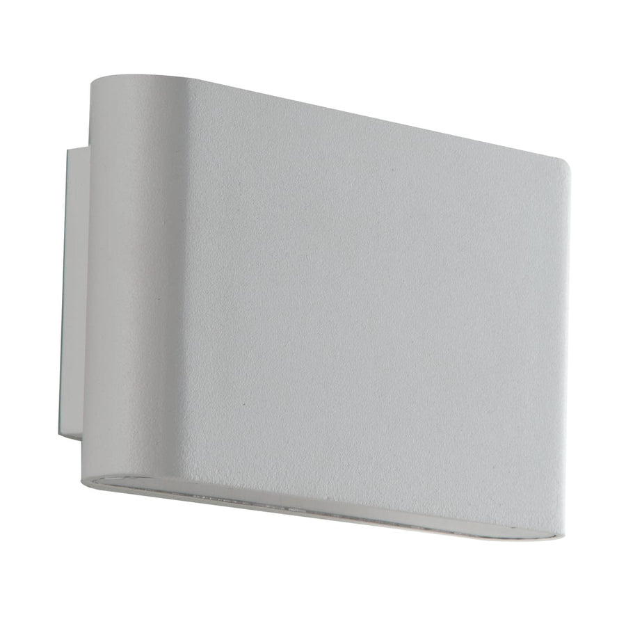 Bricocenter GAMMA ALUMINIUM WALL LIGHT WHITE 17X9X4 CM 2X5W 1080LM NATURAL LIGHT IP54