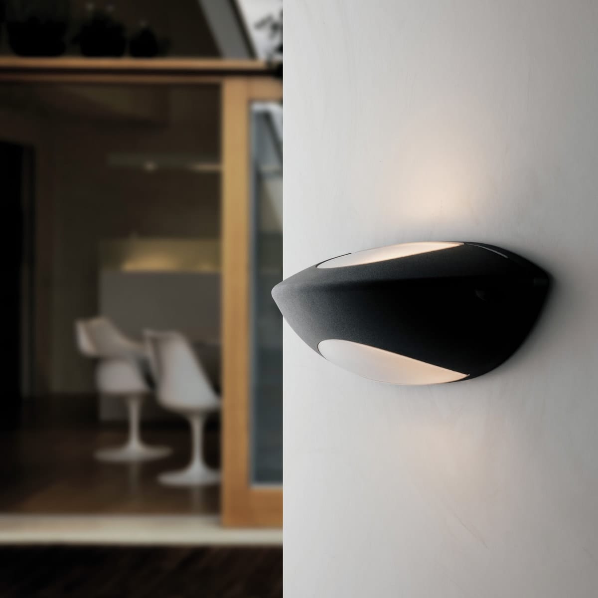 Bricocenter WALL LIGHT SEATTLE ALUMINIUM ANTHRACITE 34.5X11 CM E27=42W IP54