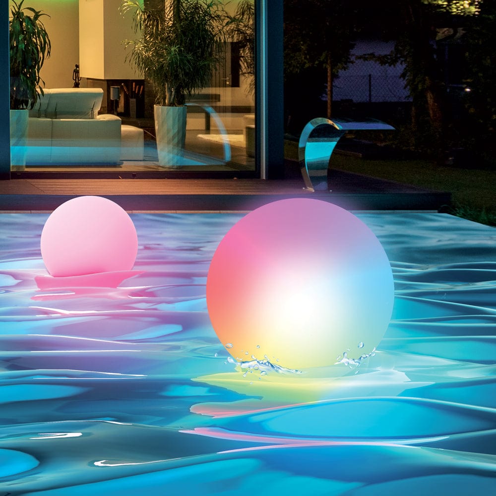 Bricocenter SOLAR FLOATING SPHERE WHITE D16 CM LED RGBW IP68