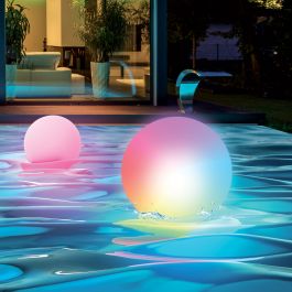 SOLAR FLOATING SPHERE WHITE D16 CM LED RGBW IP68