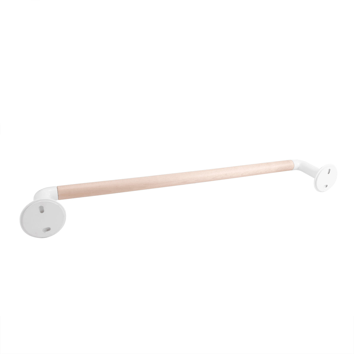 TOWEL RAIL L 45 CM ADHESIVE 3M OR SCREWS SCANDI SENSEA WHITE WOOD