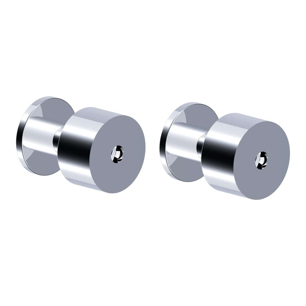 2 HANGERS SCREWS STYLE SENSEA CHROME