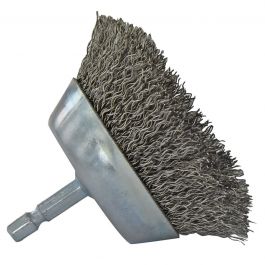 CUP BRUSH DIAM. 50 MM CORRUGATED STEEL WIRE