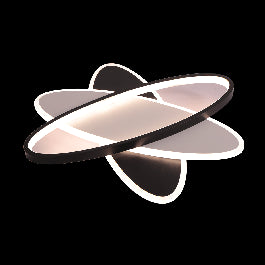 TALY METAL WHITE AND BLACK 50x40CM LED 68W CCT DIMMERABLE CEILING CEILING LANDLIGHT WITH REMOTE CONTROL