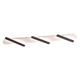 RITA CEILING LAMP METAL BLACK AND WHITE 10