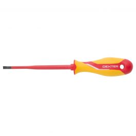 DEXTER INSULATED SCREWDRIVER CUT, SL IMPRESSION 5.5X125MM, CHROME VANADIUM