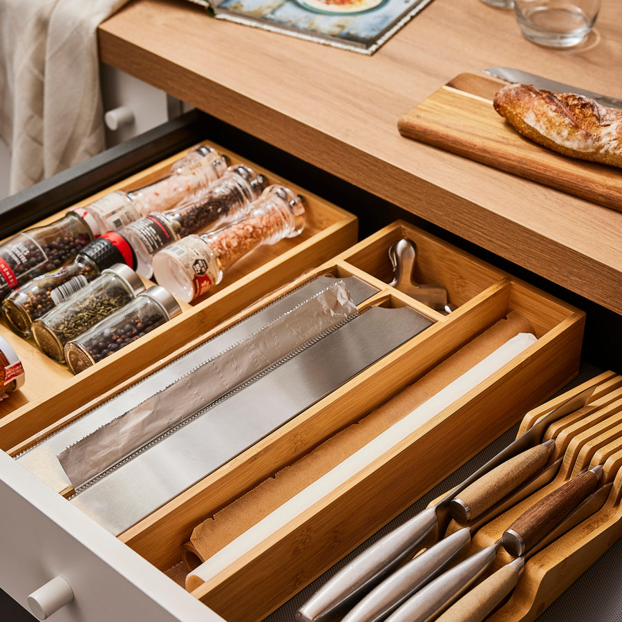Bamboo drawer organiser