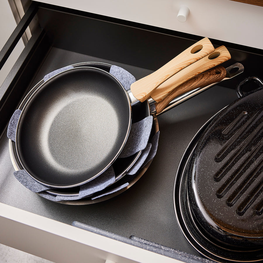 3-piece set of pot and pan protectors