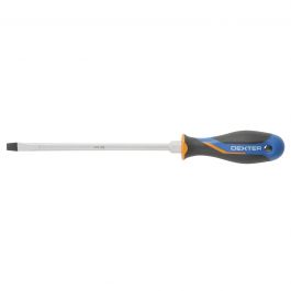 DEXTER SLOTTED SCREWDRIVER SL 8X200MM, CHROME VANADIUM