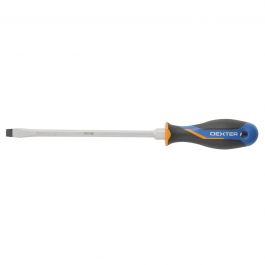 DEXTER SLOTTED SCREWDRIVER SL 10X200MM, CHROME VANADIUM