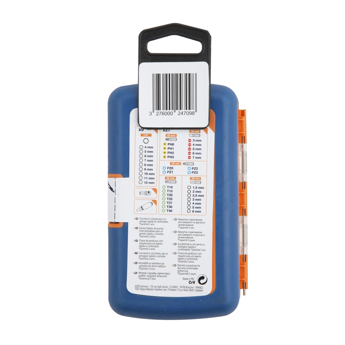 Bricocenter RATCHET SCREWDRIVER+BITS DEXTER 38 PCS