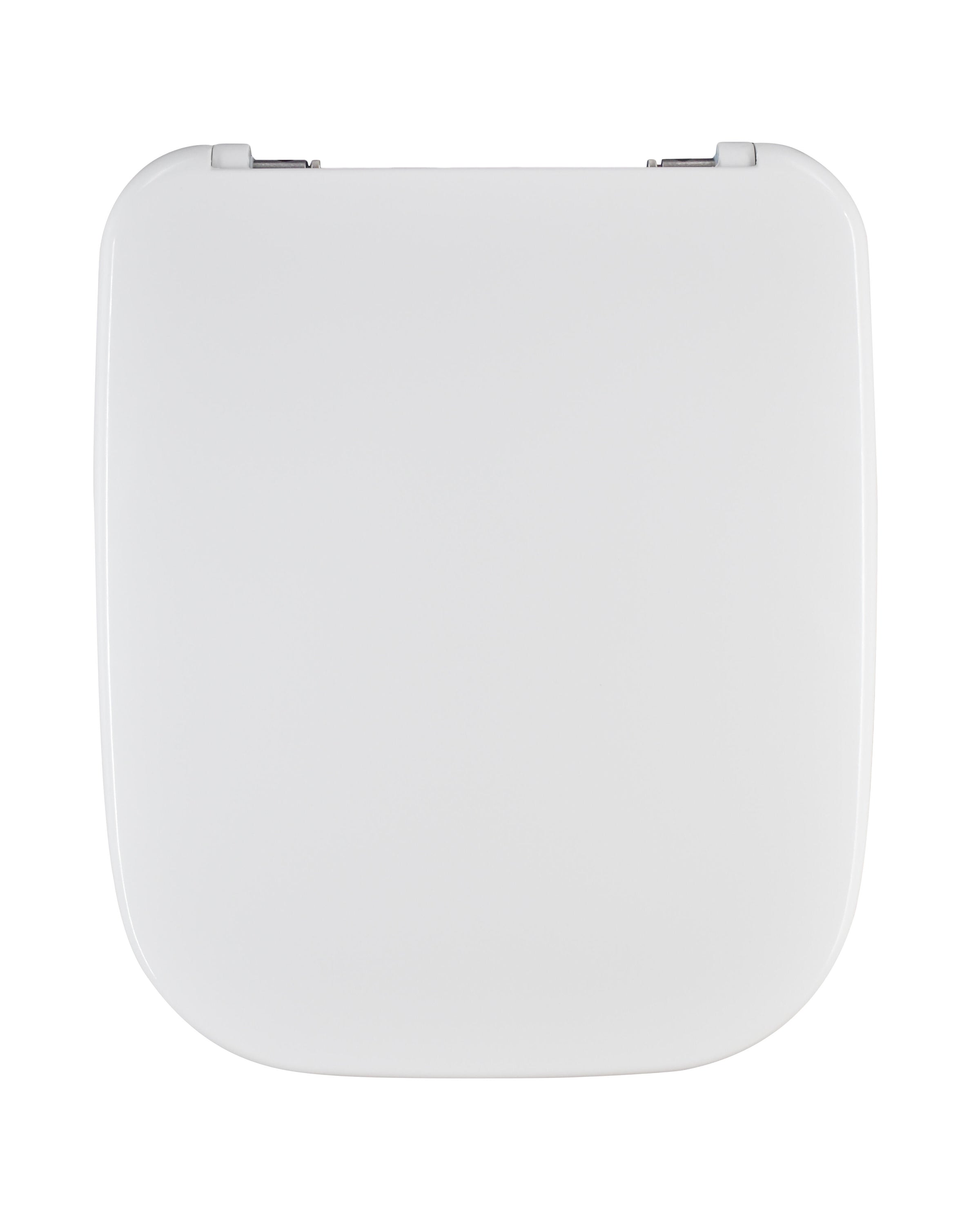 Patterned toilet seat cover / specific rectangular white heat-retaining top-mounted cover