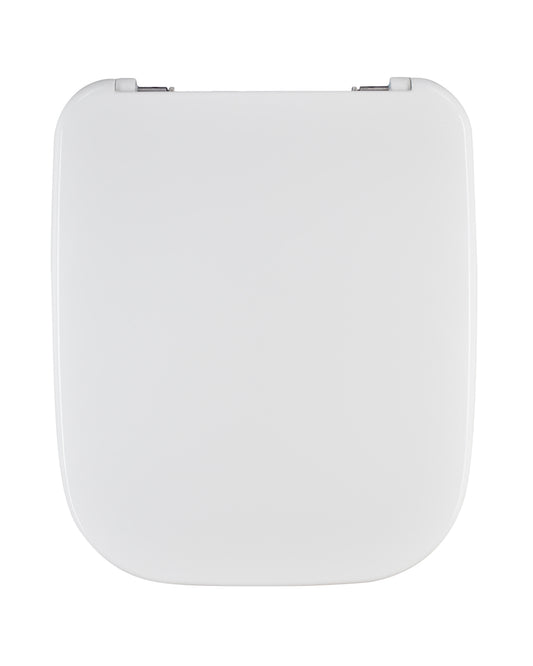 Patterned toilet seat cover / specific rectangular white heat-retaining top-mounted cover