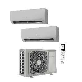 Dual Equation Virtus 9+12 btu air conditioner class A+++/A++