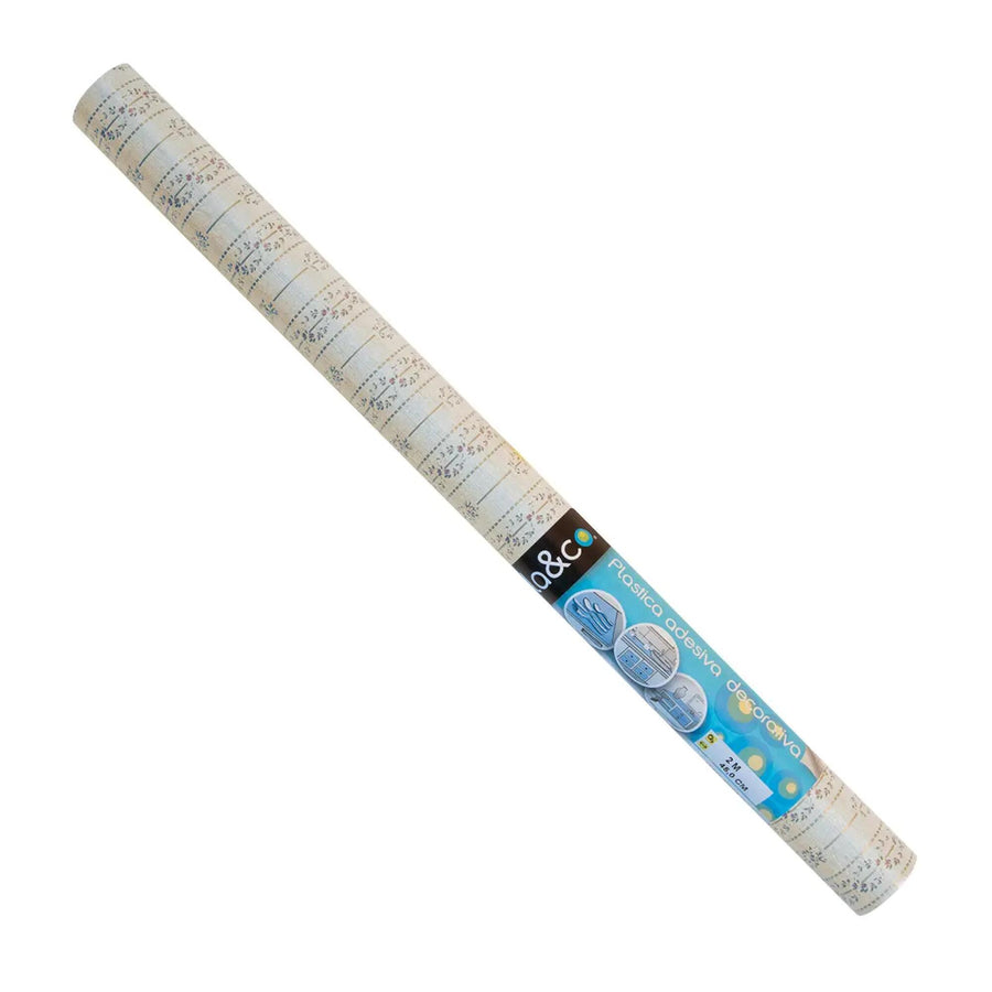 Rose-patterned adhesive film, 2 m x 45 cm