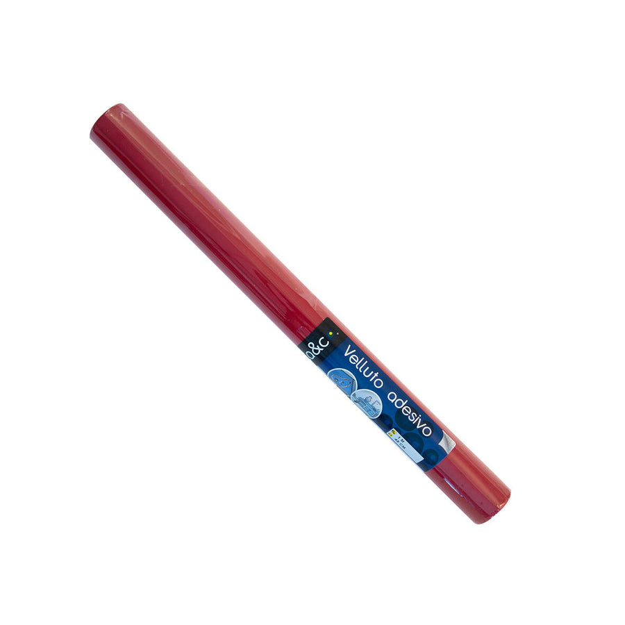 Red velvet adhesive film, 1 metre by 45 centimetres
