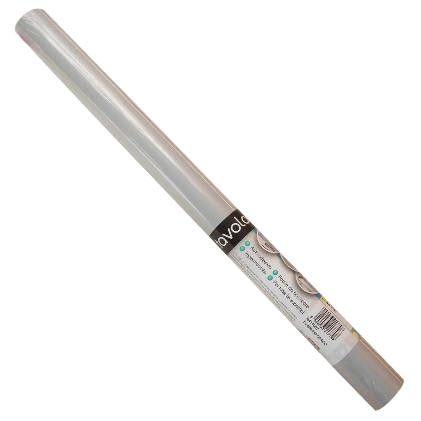 Matt grey adhesive film, 2 m x 45 cm