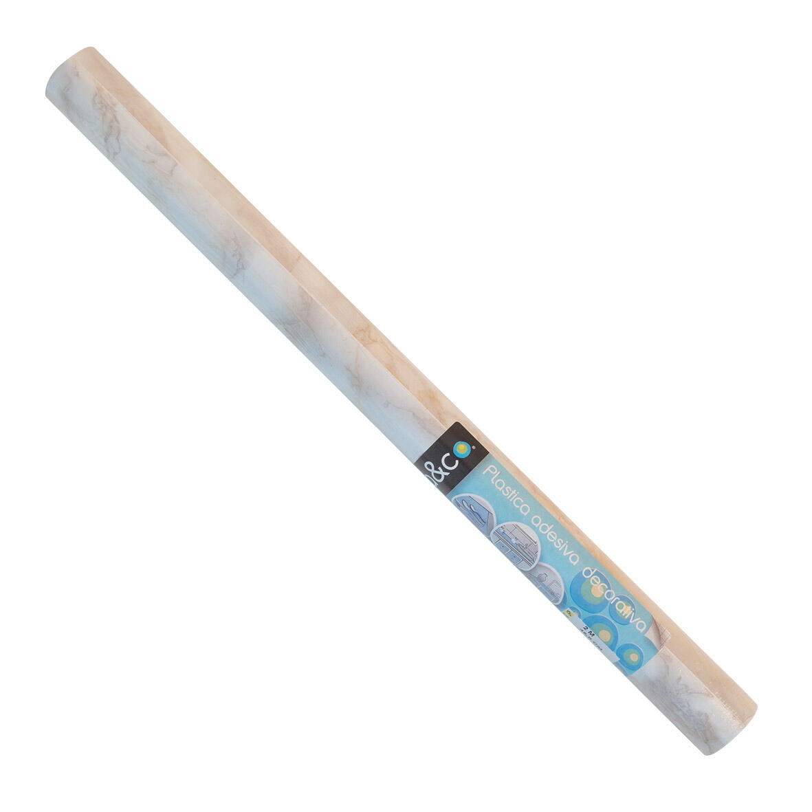 Beige marble adhesive film, 2 m x 45 cm