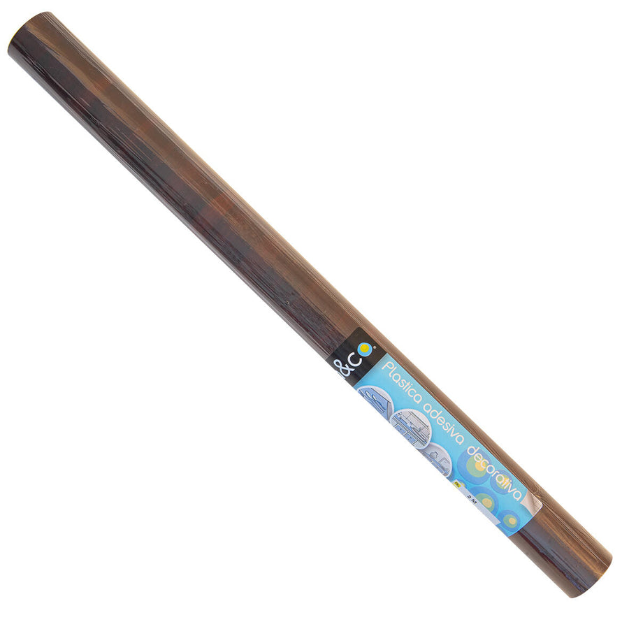 Mahogany-effect adhesive film, 2 m x 45 cm