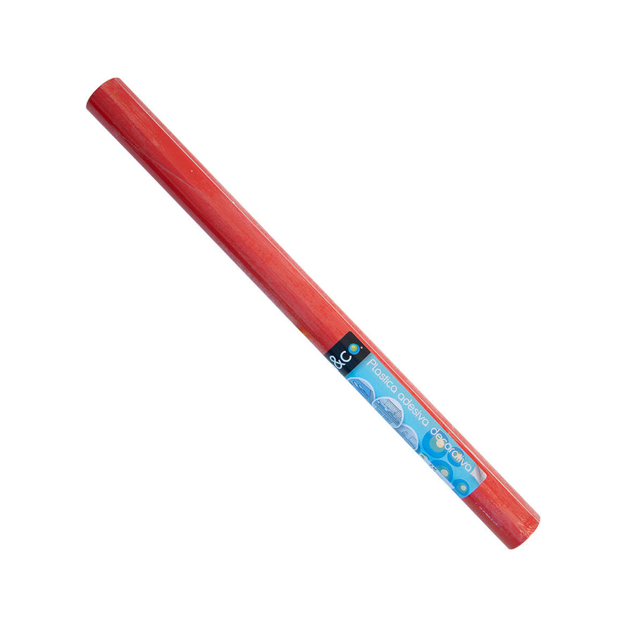 Glossy red adhesive film, 2 m x 45 cm