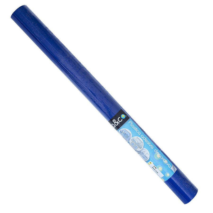 Glossy blue adhesive film, 2 m x 45 cm
