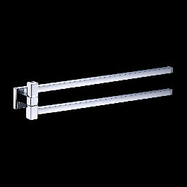 TOWEL HOLDER DOUBLE JOINT QUADDRO CHROME