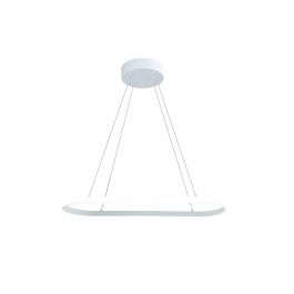DAYTONA ALUMINIUM CHANDELIER WHITE 60X120 CM LED 35W NATURAL LIGHT