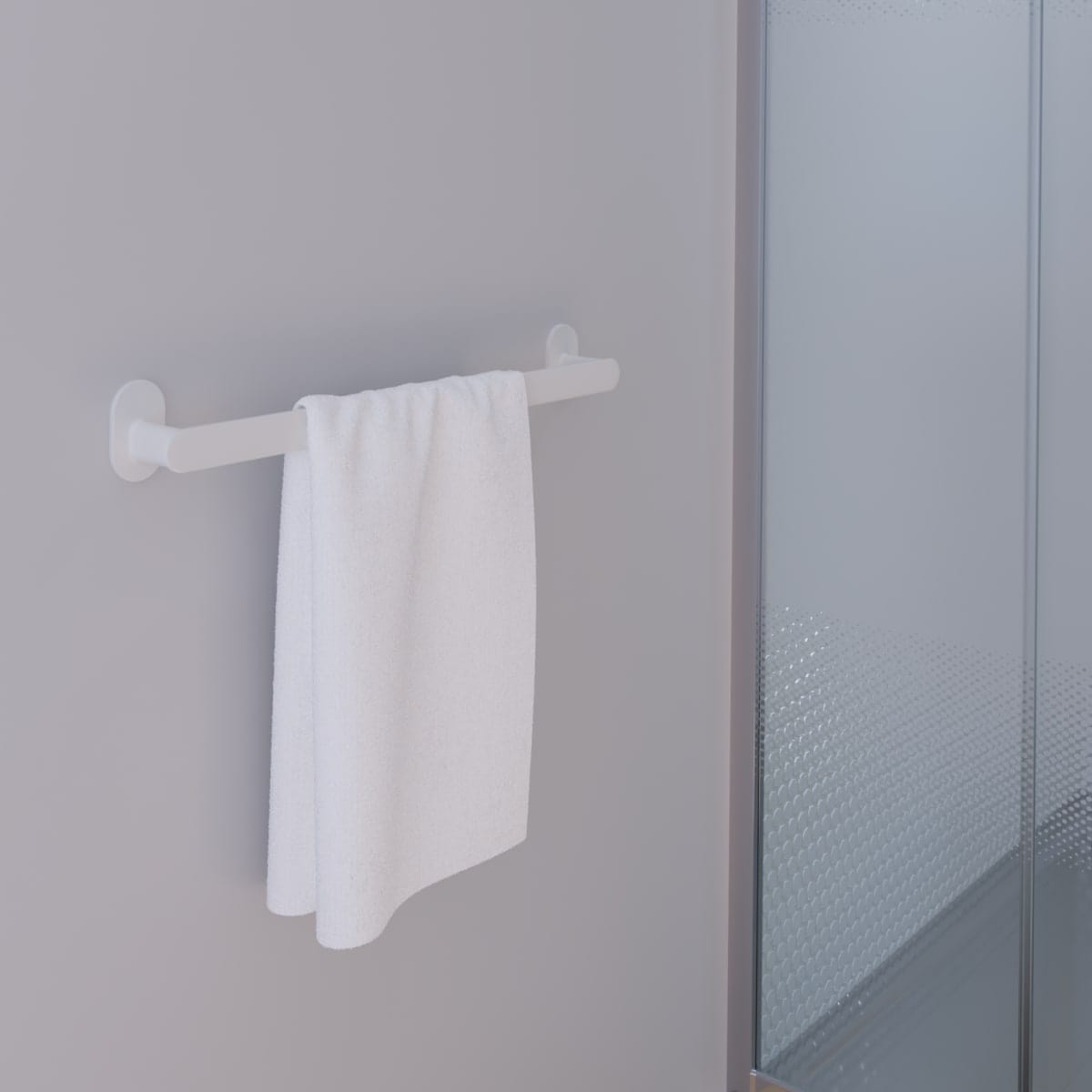 Bricocenter TOWEL RACK 50 CM EASY WHITE