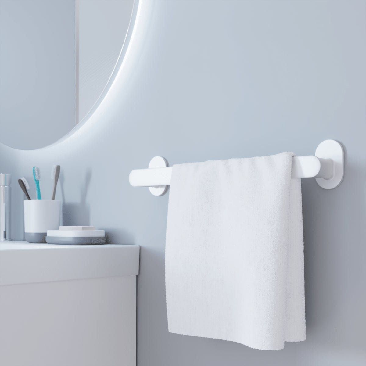 Bricocenter TOWEL RACK 35 CM EASY WHITE