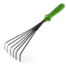 SMALL GEOLIA LEAF SWEEPER IN STEEL WITH PLASTIC HANDLE