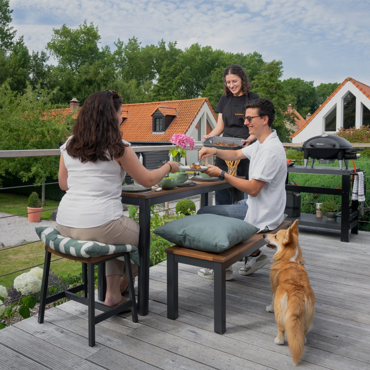 Bricocenter GAS BARBECUE NATERIAL ARGON 1 FUOCO 3KW WITH TROLLEY