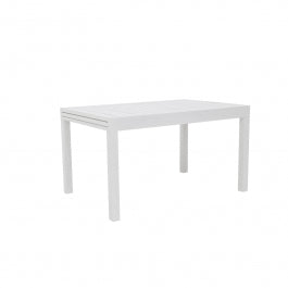 NATERIAL LYRA II FULL ALU 135/270X90 WHITE EXTENDABLE DINING TABLE