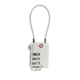 TSA PADLOCK WITH CODE FLEXIBLE ARC STANDERS ZAMAK 30MM