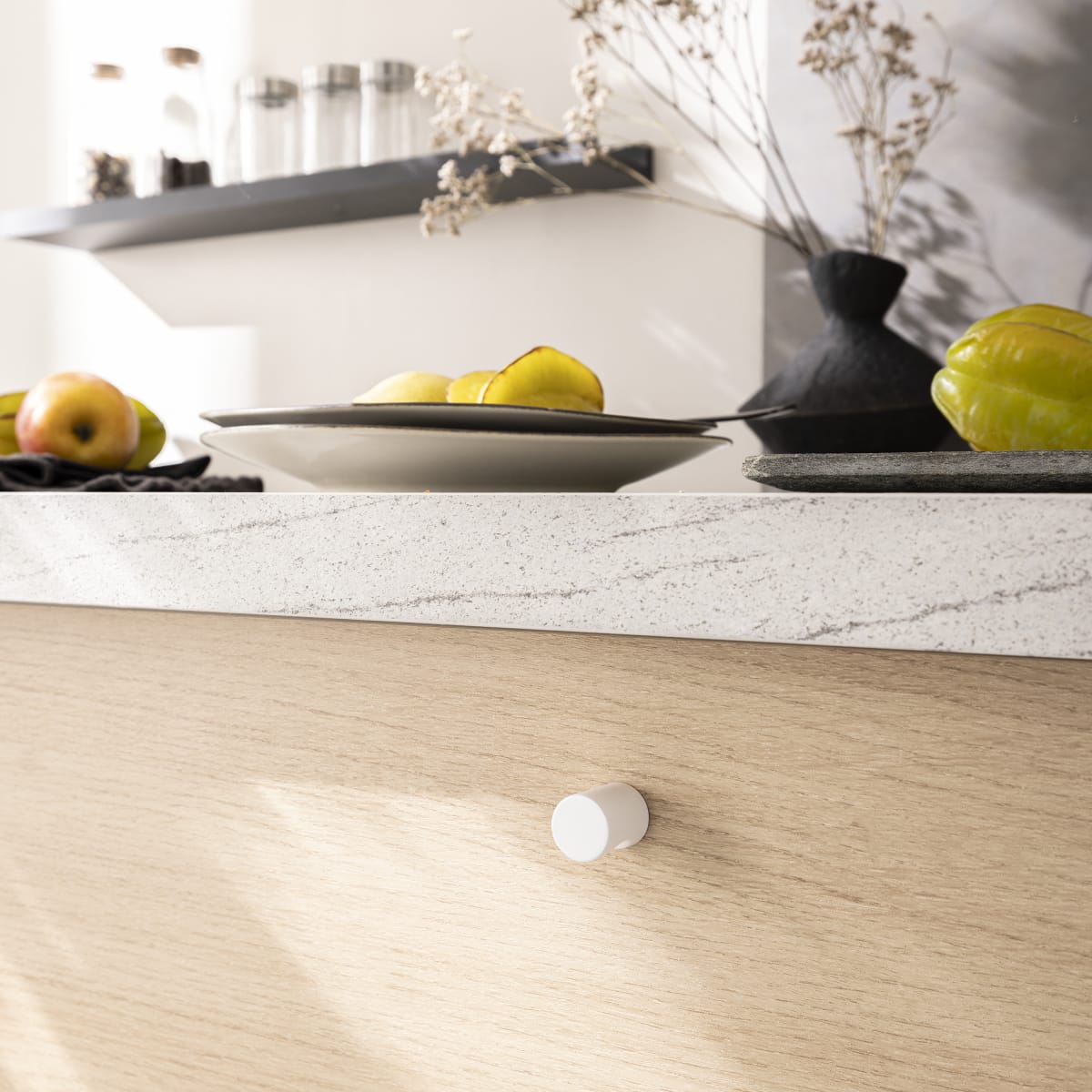 BULK KNOB SIMI 19.5MM MATT WHITE