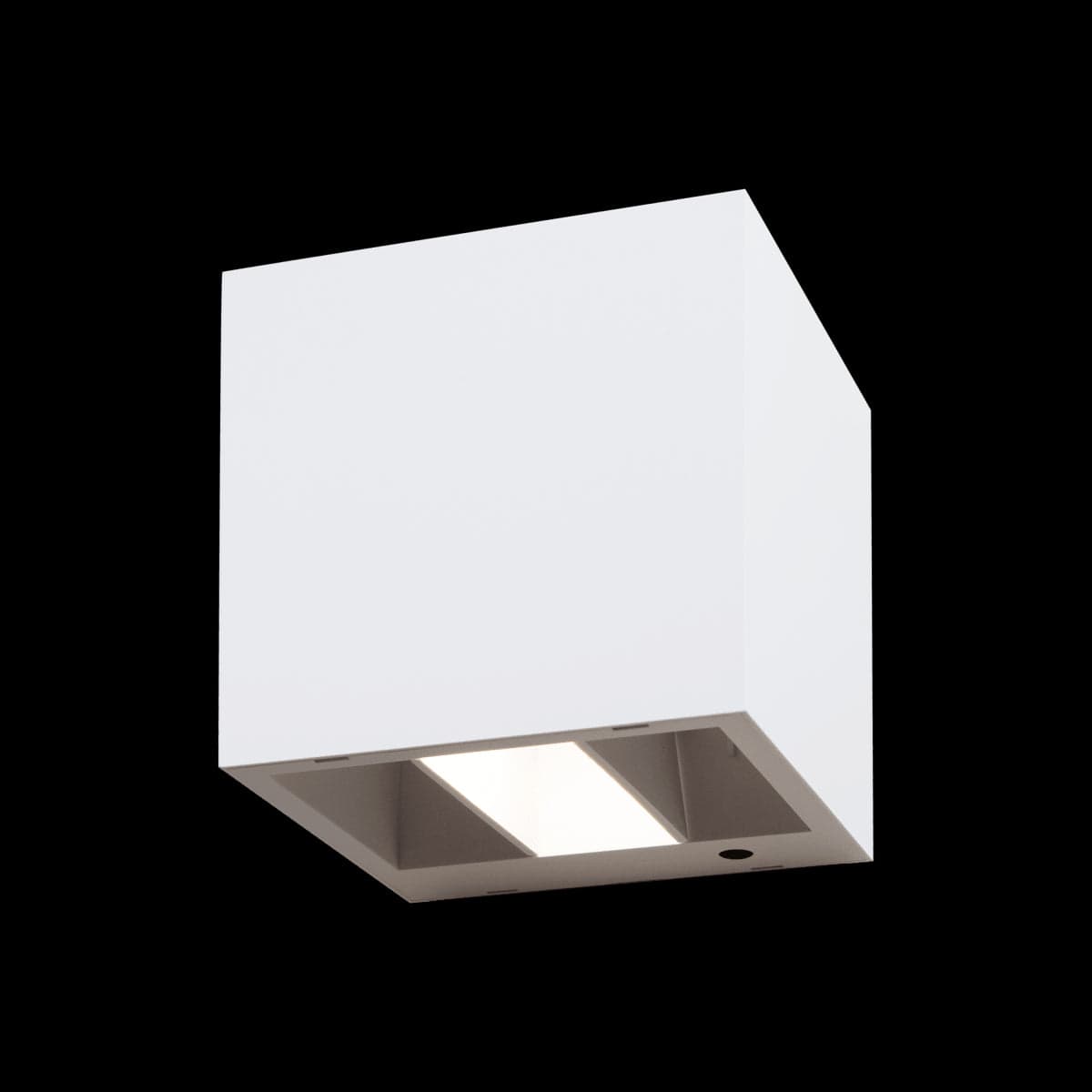 Bricocenter ROXBURY SOLAR WALL SCONCE PLASTIC WHITE 12X12X12CM LED 54W NATURAL LIGHT IP54