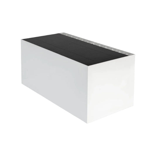 Bricocenter ROXBURY SOLAR WALL SCONCE PLASTIC WHITE 24CM LED 94W NATURAL LIGHT IP54