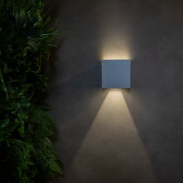 ROXBURY SOLAR WALL SCONCE PLASTIC WHITE 12X12X12CM LED 54W NATURAL LIGHT IP54