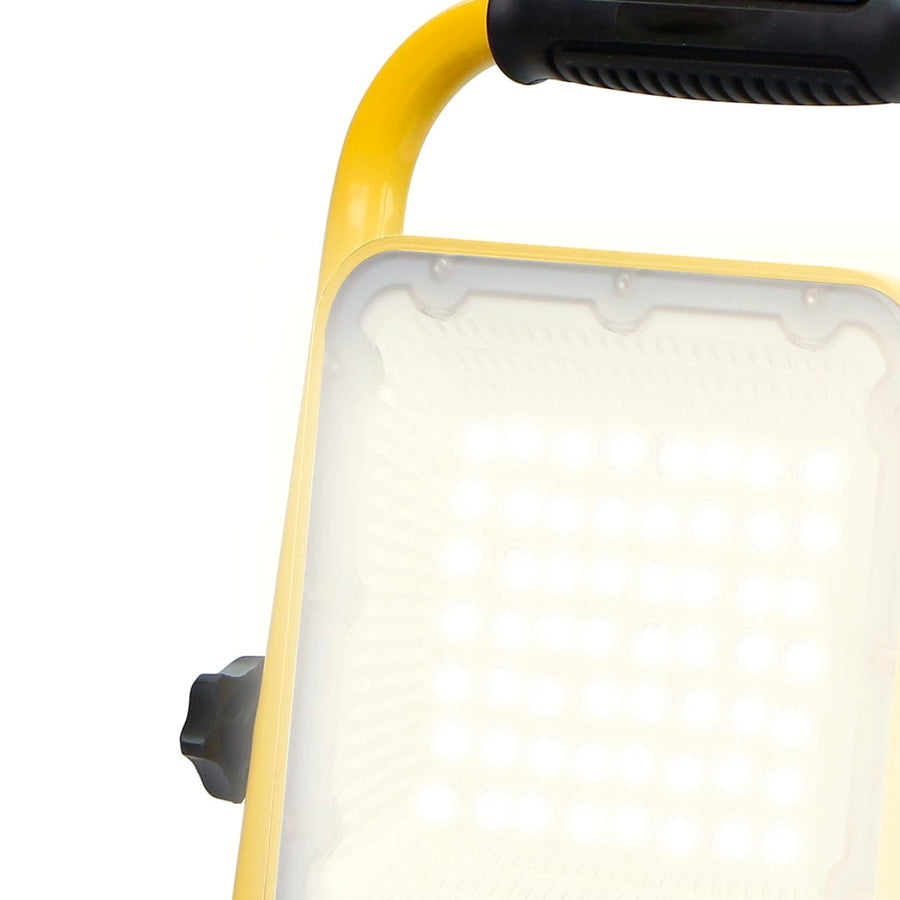 Bricocenter PORTABLE SOLAR PROJECTOR CORE ALUMINUM YELLOW LED 30W NATURAL LIGHT IP65