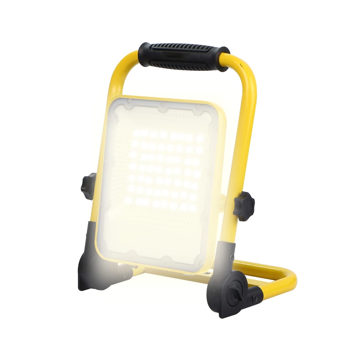 Bricocenter PORTABLE SOLAR PROJECTOR CORE ALUMINUM YELLOW LED 30W NATURAL LIGHT IP65