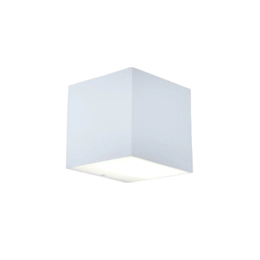 Bricocenter APPLIQUE BRANDSEN ALLUMINIO BIANCO 8.8X8.5X8.5CM LED 5.3W LUCE NATURALE IP54
