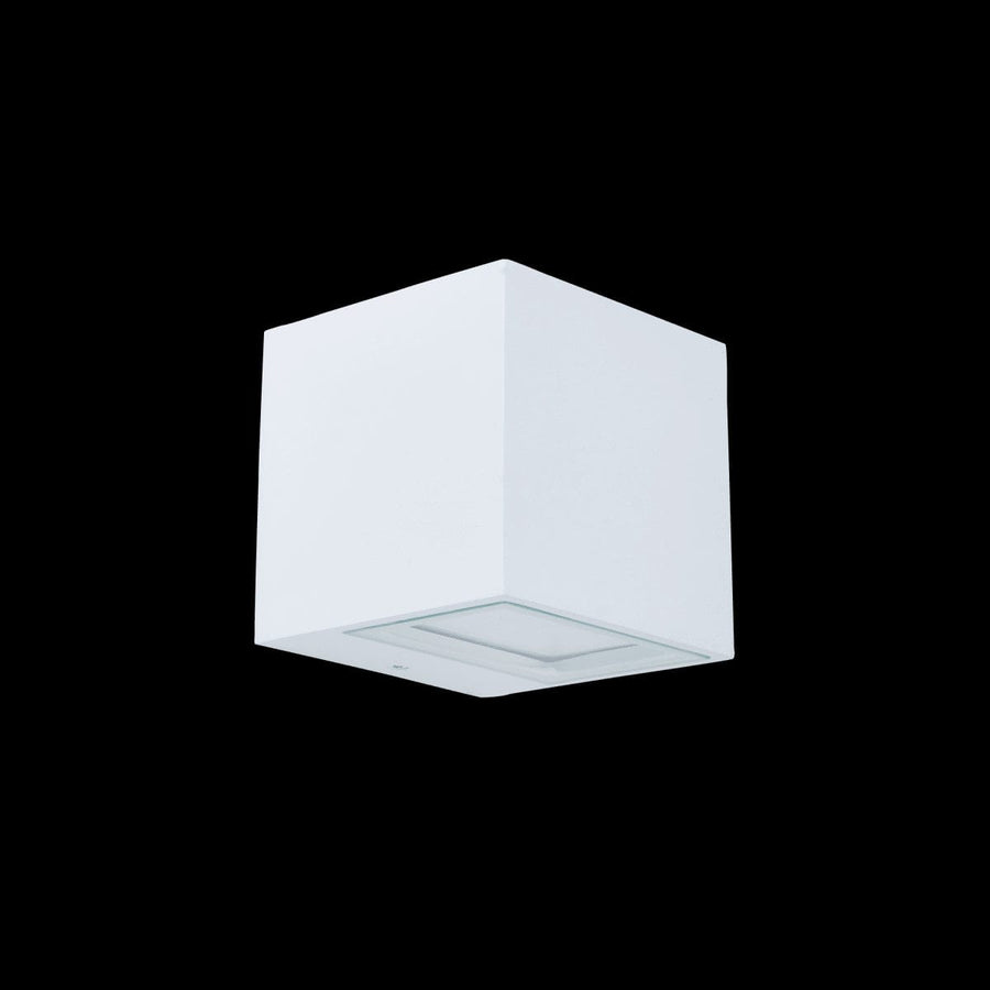 Bricocenter APPLIQUE BRANDSEN ALLUMINIO BIANCO 8.8X8.5X8.5CM LED 5.3W LUCE NATURALE IP54