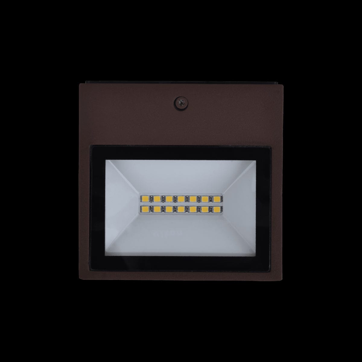 Bricocenter APPLIQUE BRANDSEN ALLUMINIO MARRONE 8.8CM LED 5,3W LUCE NATURALE IP54