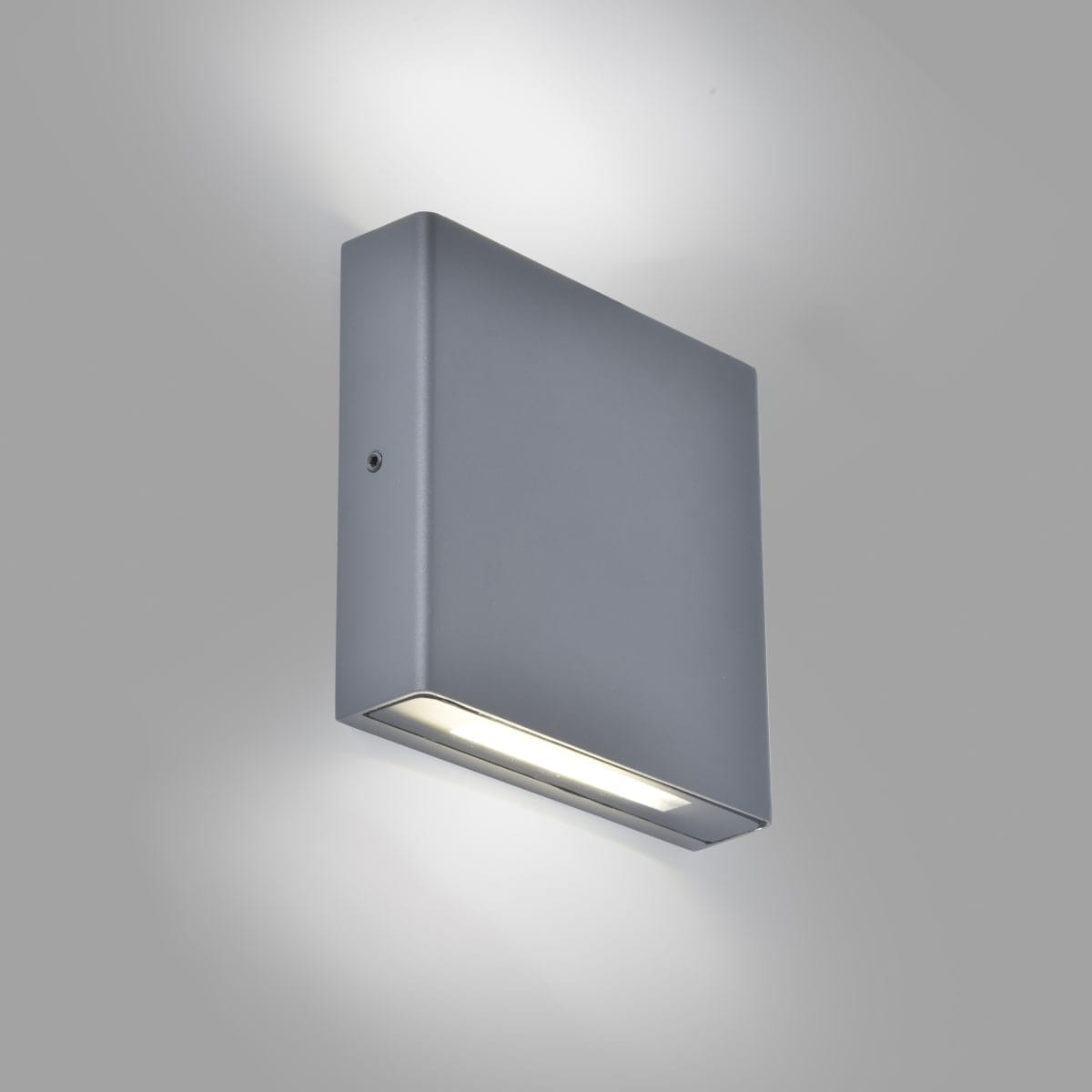 Bricocenter WALL LIGHT ANYA GREY ALUMINIUM 14X14.1X3.3CM LED 7.5W NATURAL LIGHT IP54