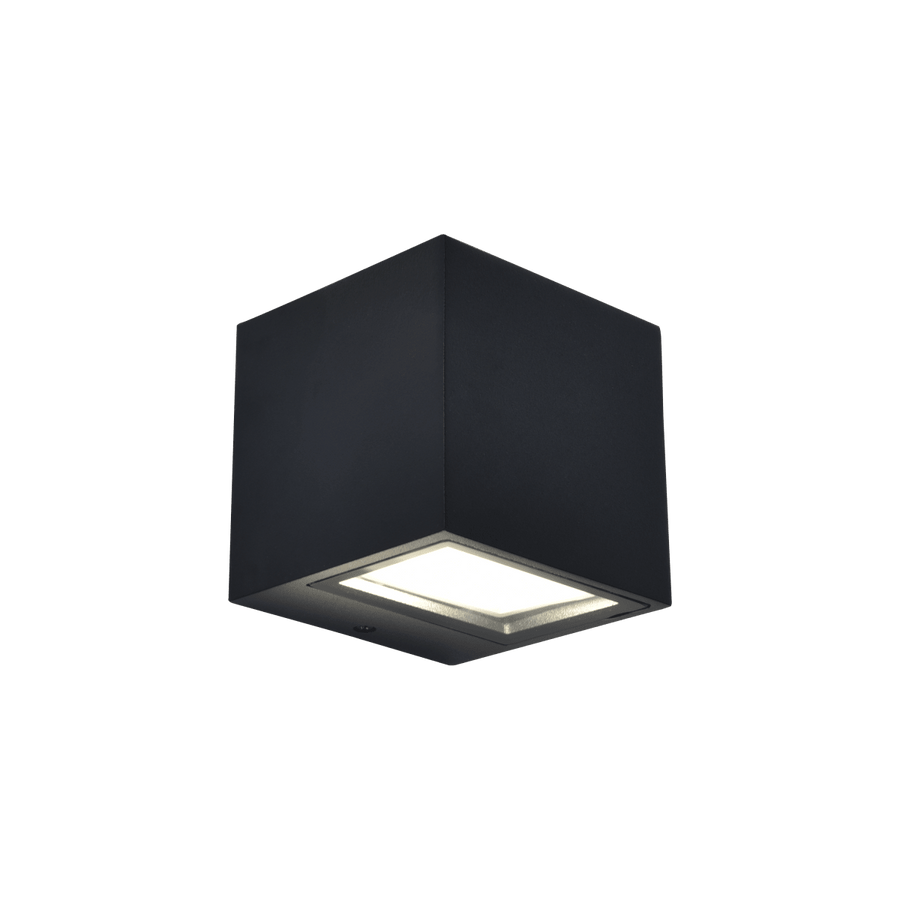 BRANDSEN BLACK ALUMINUM WALL SCONCE 8.8X8.5X8.5CM LED 65W NATURAL LIGHT IP54