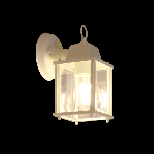 SANBOI ALUMINUM DESCENDING WALL SCONCE WHITE 15X11X22CM E27=40W IP44
