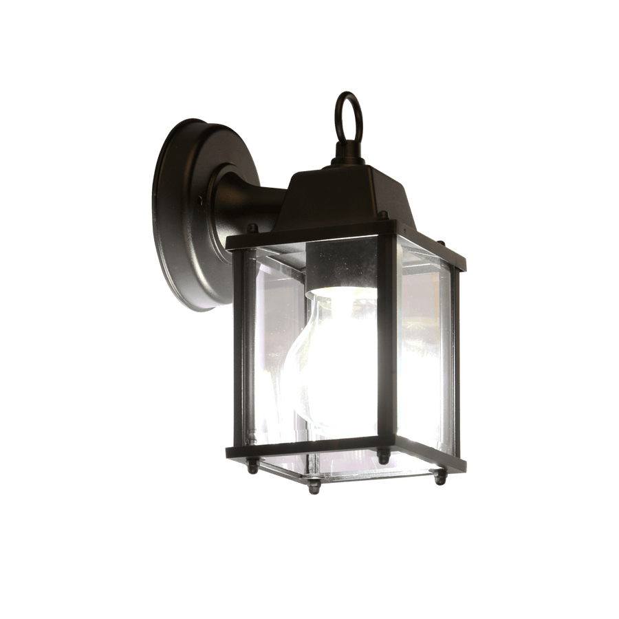 SANBOI ALUMINUM DESCENDING WALL SCONCE BLACK 15X11X22CM E27=40W IP44