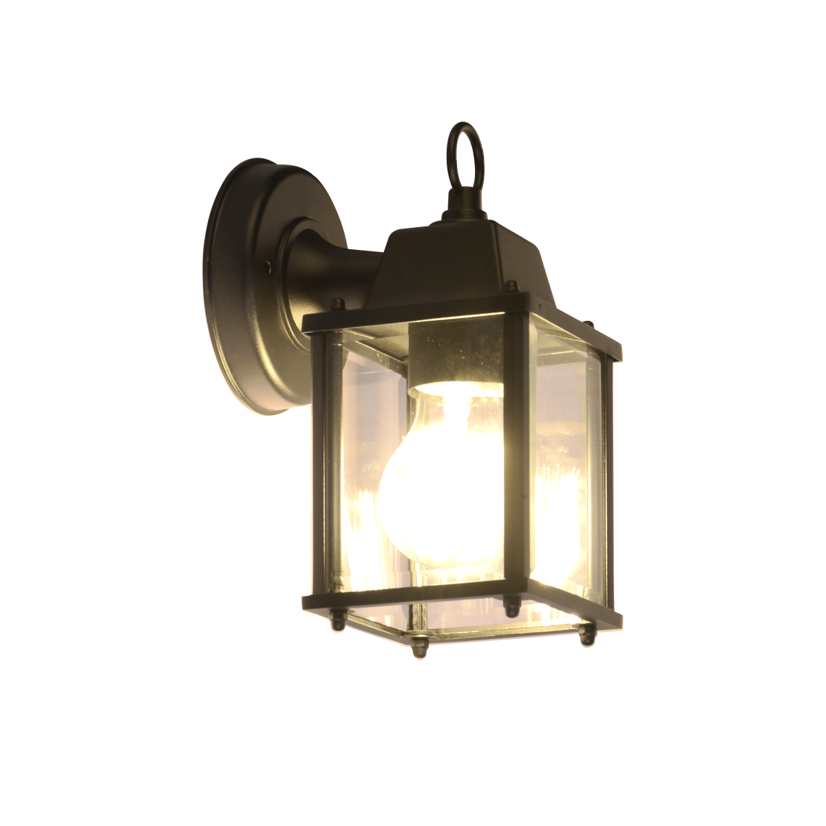SANBOI ALUMINUM DESCENDING WALL SCONCE BLACK 15X11X22CM E27=40W IP44