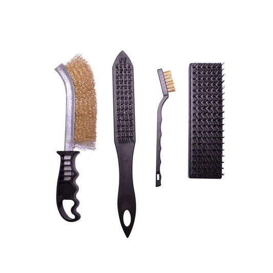 SET OF 4 METAL BRUSHES