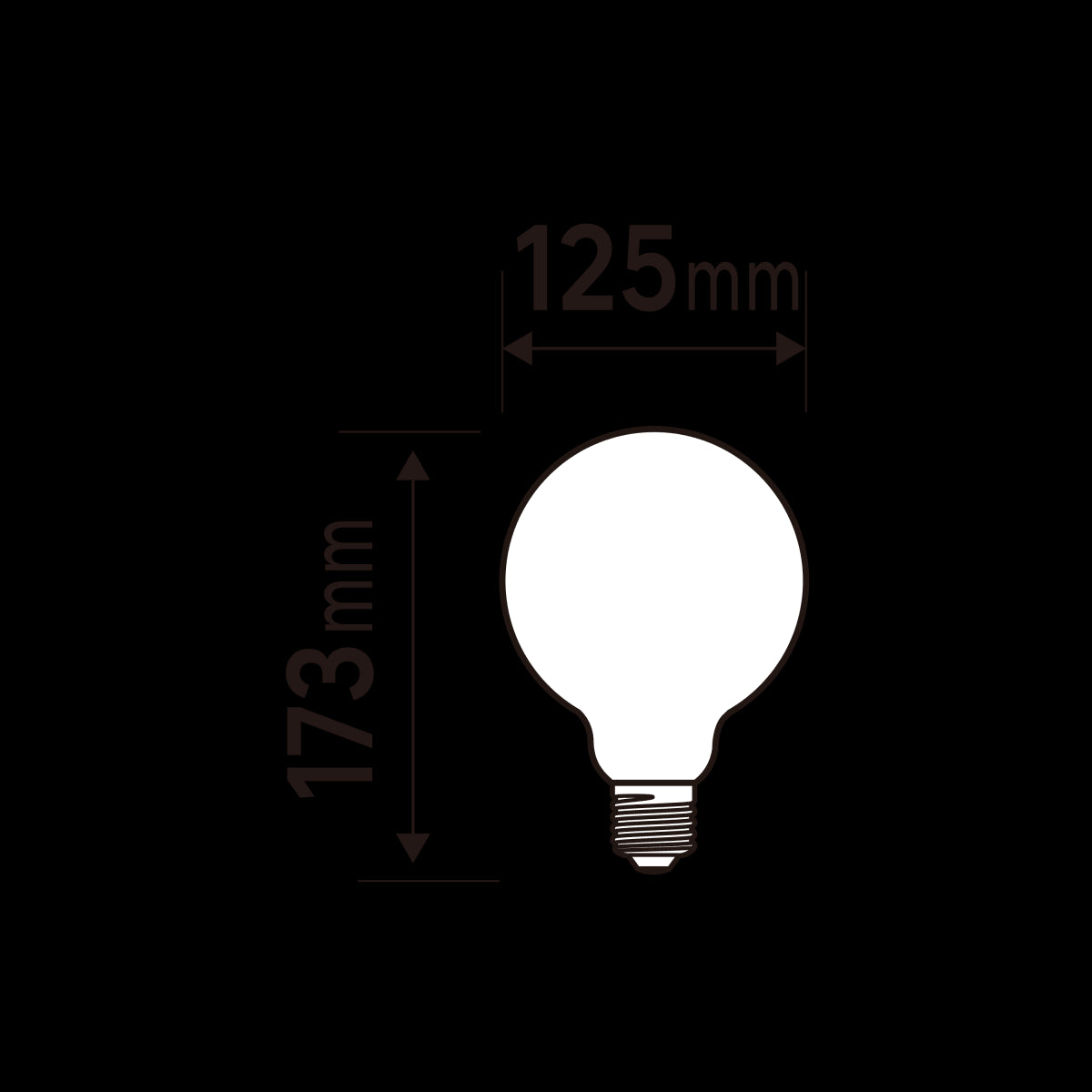 LED BULB E27=150W GLOBE LARGE FROSTED NATURAL LIGHT